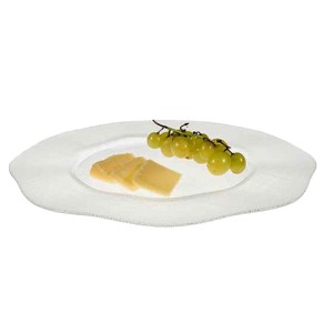 PIATTO VETRO TINOS OND. Øcm 33  - 7001010 | Novalberghiera