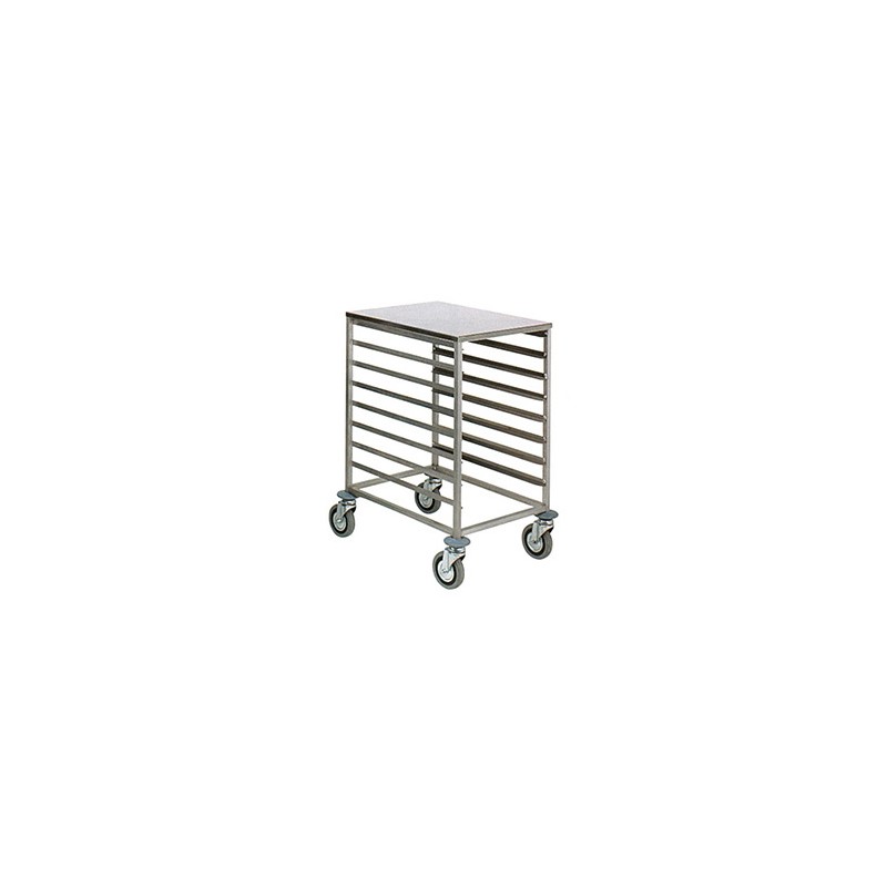 CARRELLO INOX  8 TEGLIE 60x40  - 999003 | Novalberghiera