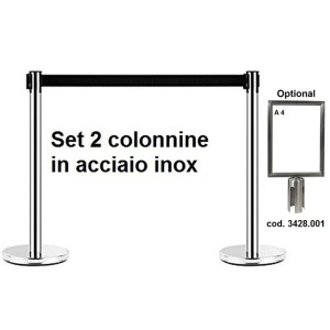 SET.2 COLONNE INOX C/N  - 3428000 | Novalberghiera