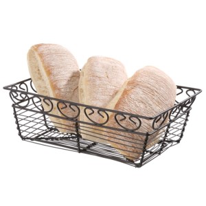 CESTO RETT.NERO cm 23x15  - 4493000 | Novalberghiera