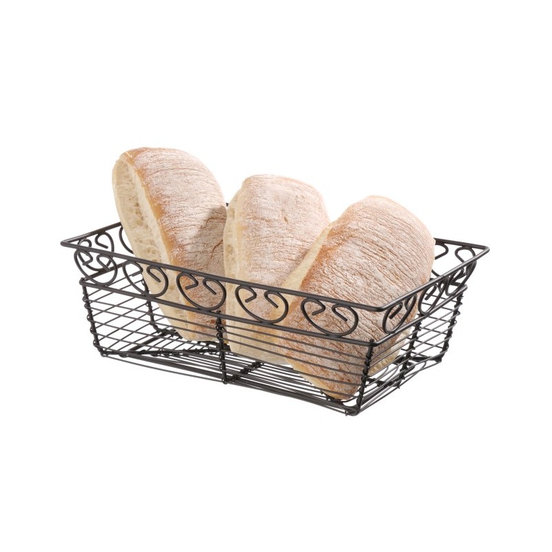 CESTO RETT.NERO cm 23x15  - 4493000 | Novalberghiera