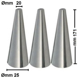 N.10 CANNOLI CONICI mmØ20÷25x171  - 2082035 | Novalberghiera