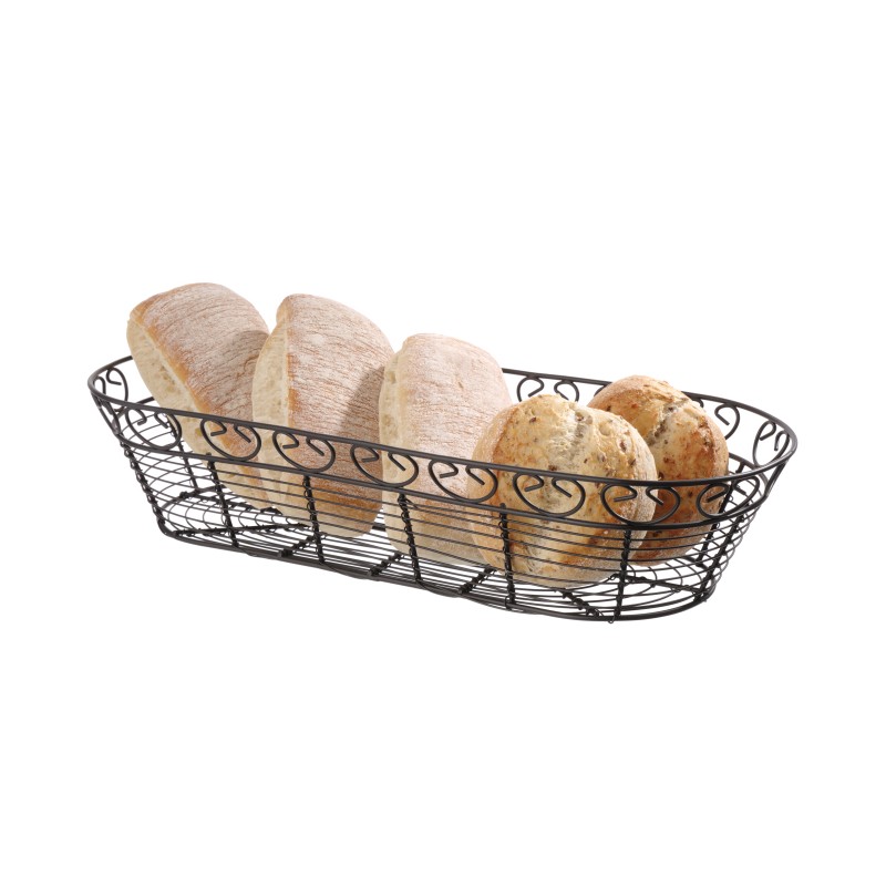 CESTO OVALE NERO cm 38x16  - 4493002 | Novalberghiera