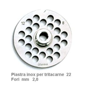 PIASTRA INOX x TRITAC. 22x2  - 2984020 | Novalberghiera