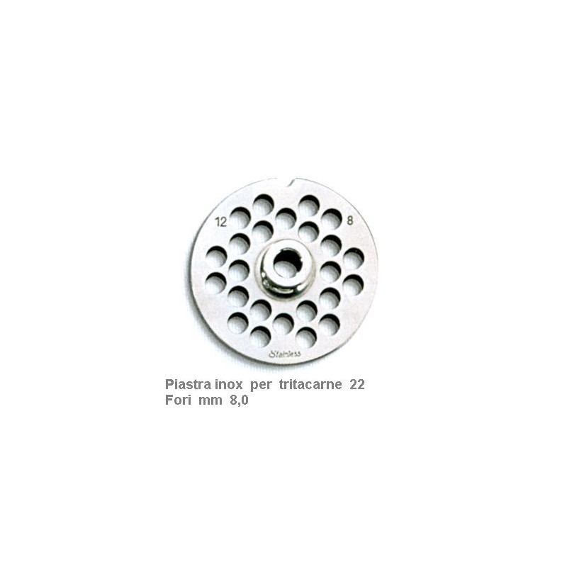 PIASTRA INOX x TRITAC. 22x8  - 2984080 | Novalberghiera