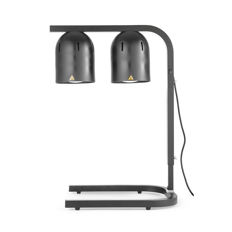 SCALDAPIATTI 2 LAMPADE nero  - 3151403 | Novalberghiera