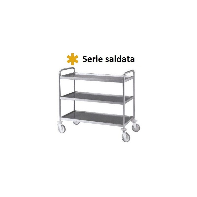 CARRELLO INOX 3P/saldati 89x59  - 3487083 | Novalberghiera