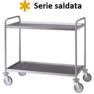 CARRELLO INOX 2P/saldati 109x59  - 3487102 | Novalberghiera