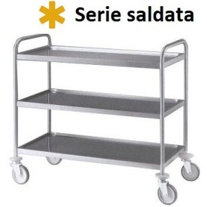CARRELLO INOX 3P/saldati 109x59  - 3487103 | Novalberghiera