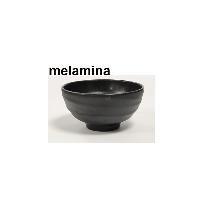 BOWL C/PIEDE MEL.cm 14x7 nero  - 5376114 | Novalberghiera