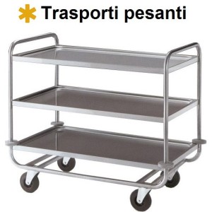 CARRELLO INOX  MAXI 3P 109x69  - 6435103 | Novalberghiera