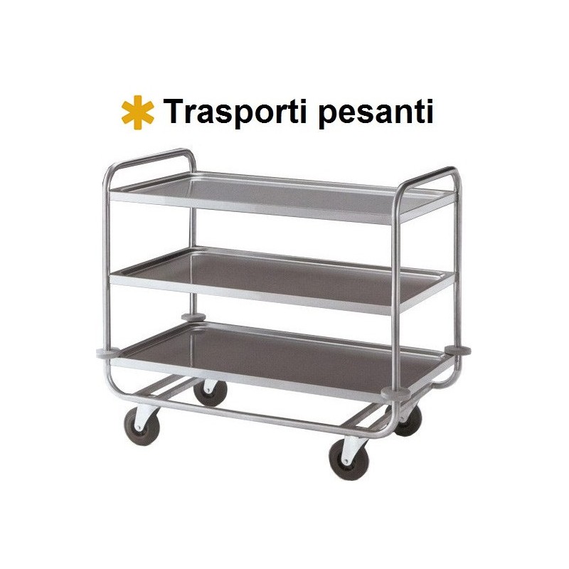 CARRELLO INOX  MAXI 3P 109x69  - 6435103 | Novalberghiera