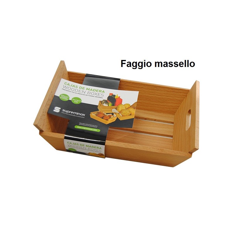 CASSETTA LEGNO cm 24x16x7h  - 723024 | Novalberghiera