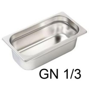 VASCA GN INOX 1/3 cm32,5x18x15h  - 3084015 | Novalberghiera