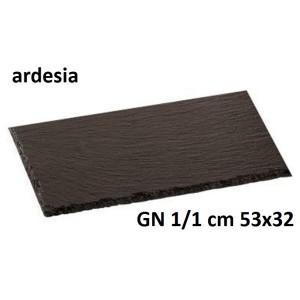 PIATTO ARDESIA GN 1/1 cm 53x32  - 3007011 | Novalberghiera