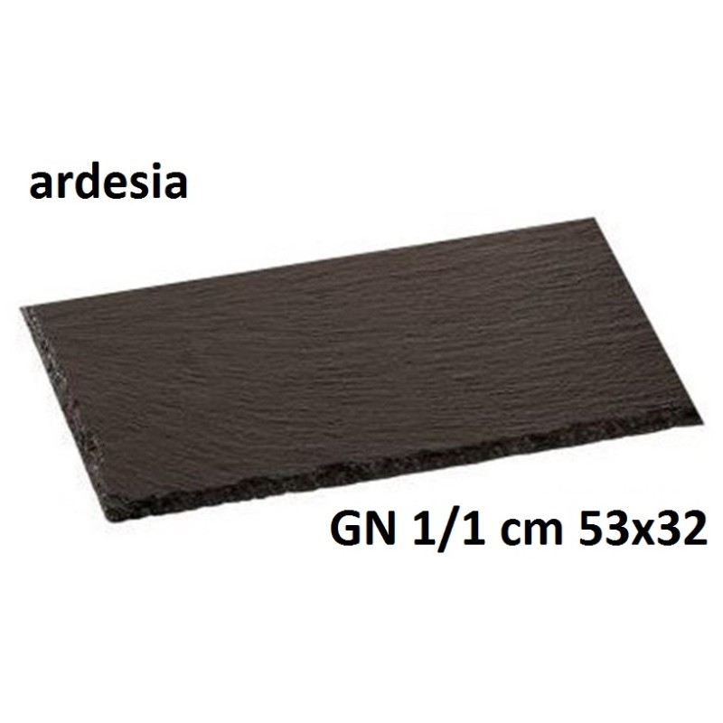 PIATTO ARDESIA GN 1/1 cm 53x32  - 3007011 | Novalberghiera