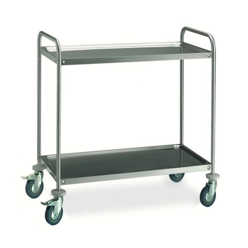 CARRELLO INOX 2P 80x50  - 2361280 | Novalberghiera