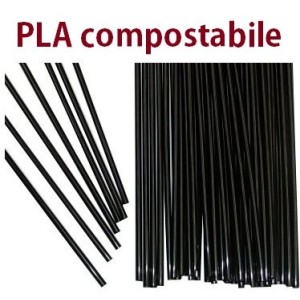 N.250 CANNUCCE PLA BIO 8x15 ne  - 3915013 | Novalberghiera