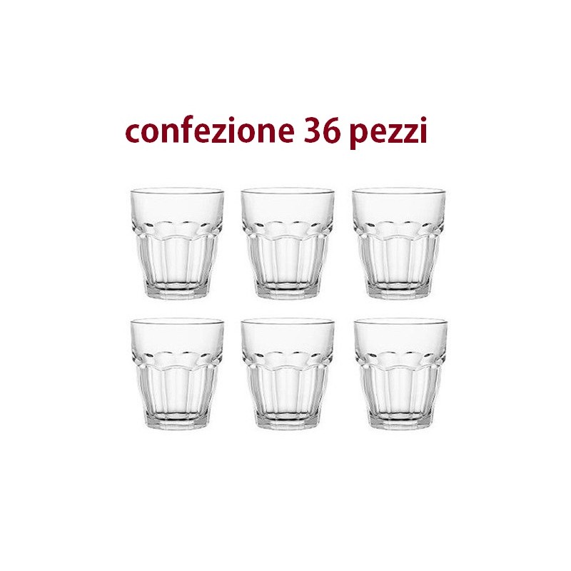 CONFEZIONE N.36 BICCHIERI BORMIOLI ROCK BAR PROMO cl.20  - 4133021 | N
