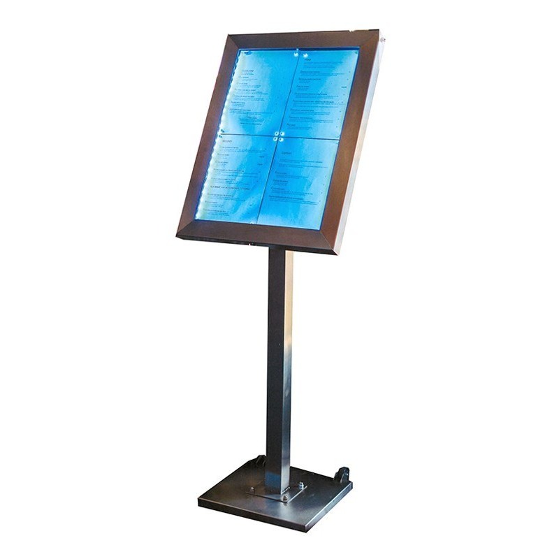 BACHECA A LED INOX cm 50x144h  - 1015010 | Novalberghiera