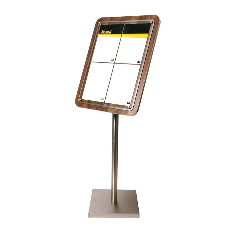 BACHECA LEGNO/INOX cm 153h  - 1015020 | Novalberghiera