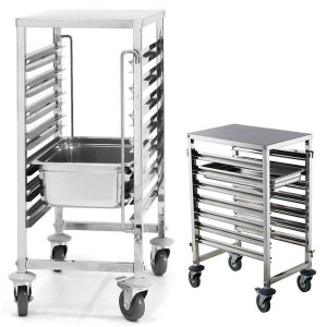 CARR.INOX  7 TEGLIE GN 53x32  - 1019002 | Novalberghiera