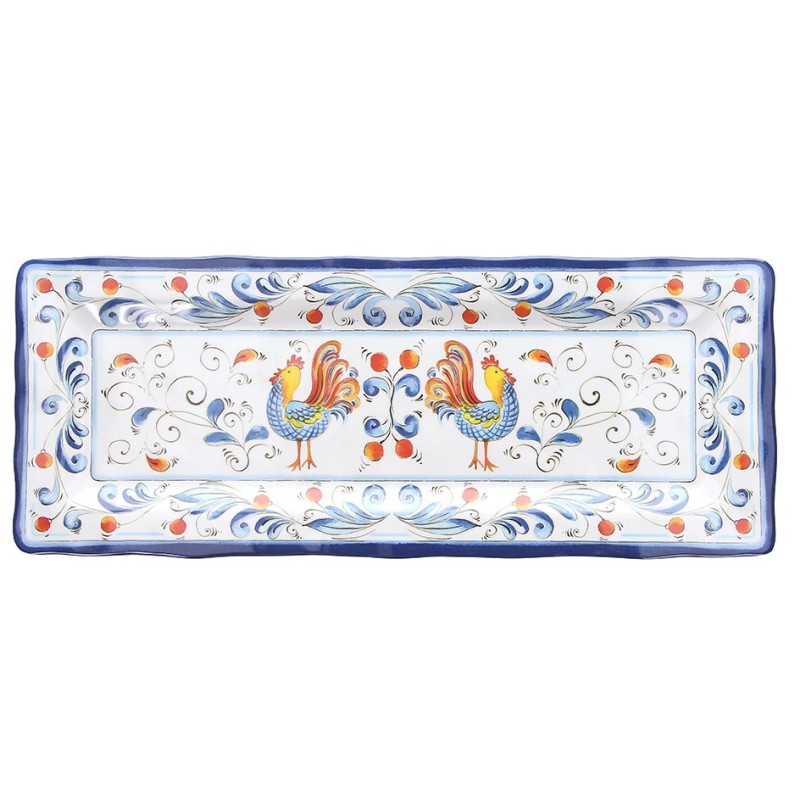 PIATTO MELAMINA ROOSTER  38x15  - 1035003 | Novalberghiera