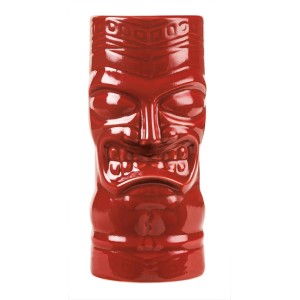 BICCHIERE TIKI CERAMICA ROSSO cl.59  - 1198005 | Novalberghiera