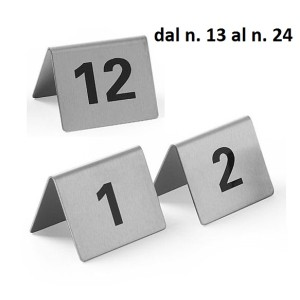 SET SEGNATAVOLI INOX 13÷24  - 1261013 | Novalberghiera