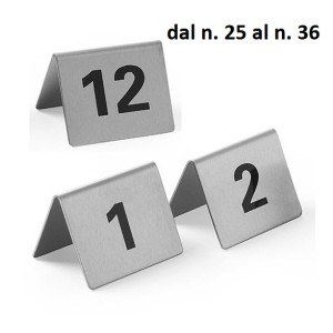 SET SEGNATAVOLI INOX 25÷36  - 1261025 | Novalberghiera