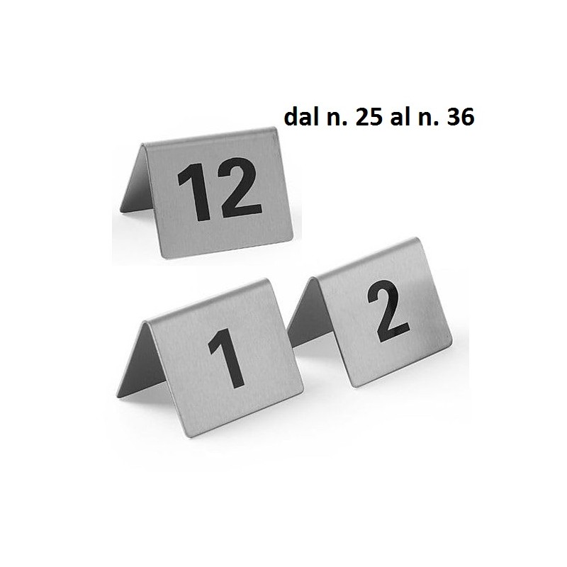 SET SEGNATAVOLI INOX 25÷36  - 1261025 | Novalberghiera