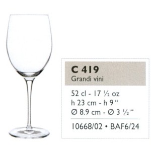 CALICE ROYALE BORGOGNA cl. 52