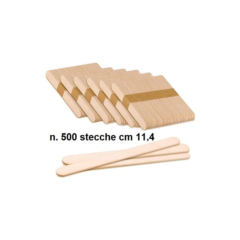 N.500 STECCHE LEGNO cm 11,4  - 1506020 | Novalberghiera