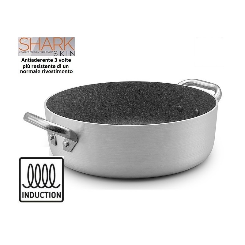 CASSERUOLA BASSA SHARK INDUZ.cm28  - 1684028 | Novalberghiera