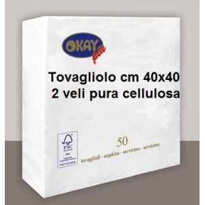 N.2400 TOV.li 2 VELI 40x40 BI  - 2349110 | Novalberghiera