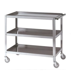 CARRELLO INOX 3P/vasca 97x51