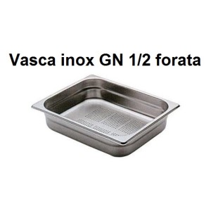 VASCA INOX FORATA GN 1/2  - 3091999 | Novalberghiera
