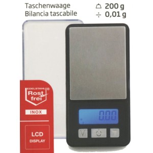 BILANCIA TASCABILE gr.200 :0,1gr  - 3421005 | Novalberghiera