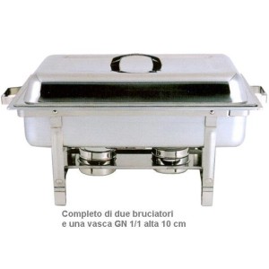 CHAFING DISH INOX 1/1  - 4332001 | Novalberghiera