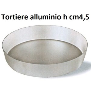 TORTIERE ALLUMINIO cm 4,5 h  - 532999 | Novalberghiera