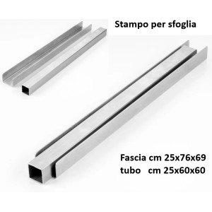 KIT 2 Pz. STAMPO SFOGLIA 25x76