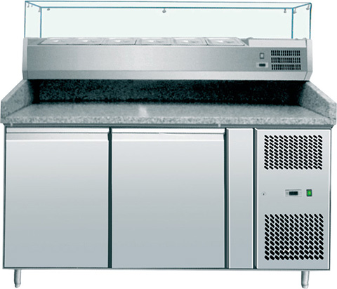 BANCO PIZZA C/VETRINA Ak cm 154x80|Novalberghiera