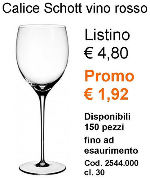CALICE VINO ROSSO cl 30|Novalberghiera