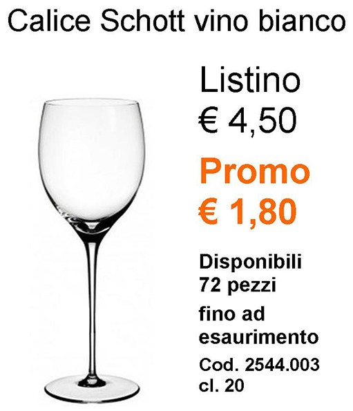 CALICE VINO BIANCO cl 20|Novalberghiera