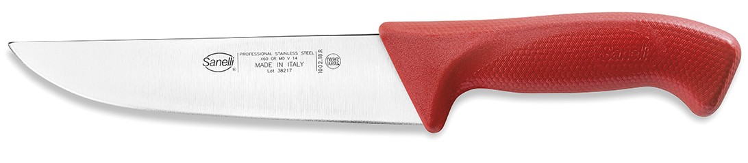 Sanelli A.- coltello francese lama da 18, 20, 22, 24, 26 manico rosso