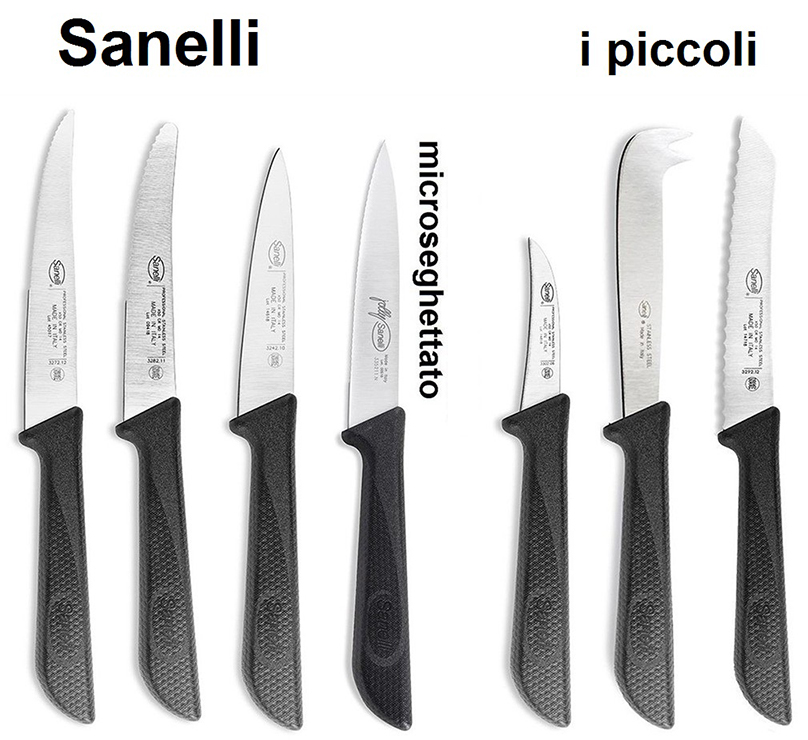 Coltello da pane Sanelli manico bianco