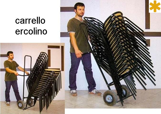 CARRELLO TRASPORTO SEDIE|Novalberghiera