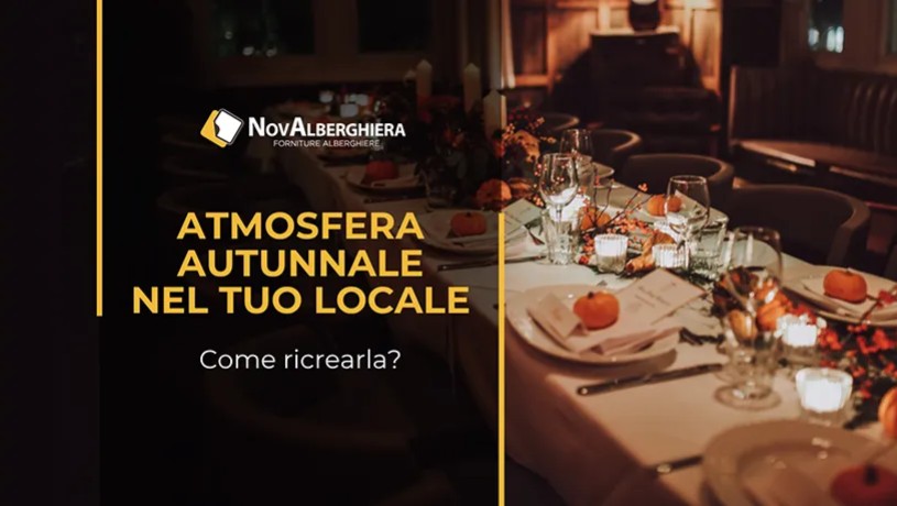 Atmosfera Autunnale nel Locale: Tovagliato Ristorante, Candele e Decorazioni