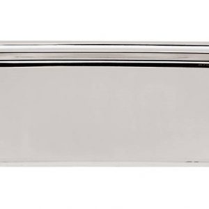 DAC Forniture - Vassoio rotondo in acciaio martellato, finitura a specchio  cm.40